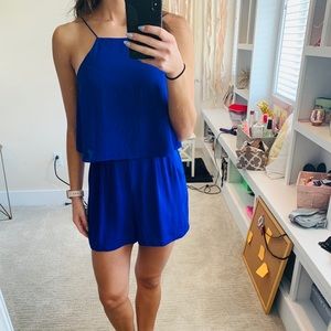 Electric Blue Layered Romper
